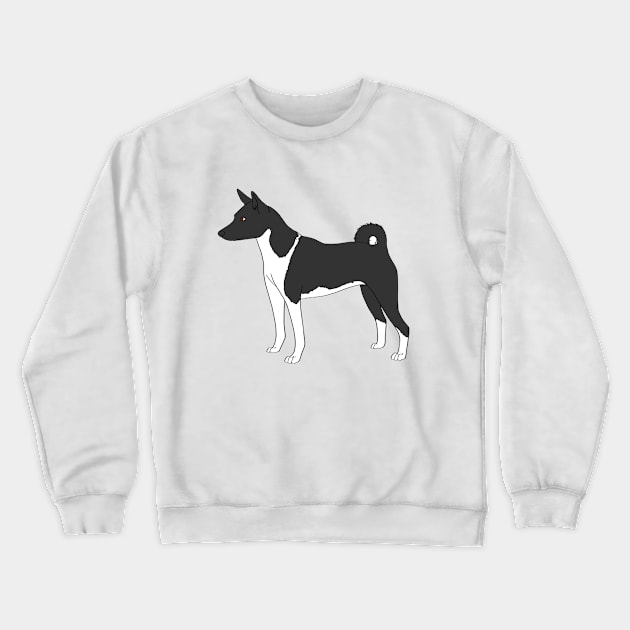 Basenji Crewneck Sweatshirt by Adastumae